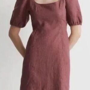 Madewell Maisie Mini Dress in Pressed Grape Mauve